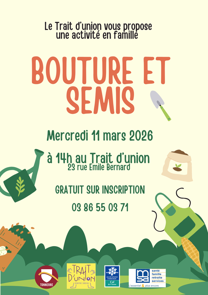 Atelier créatif en famille: Bouture et Semis
