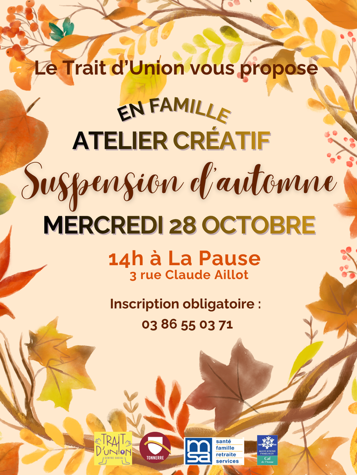 Atelier créatif en famille : Suspension d'automne